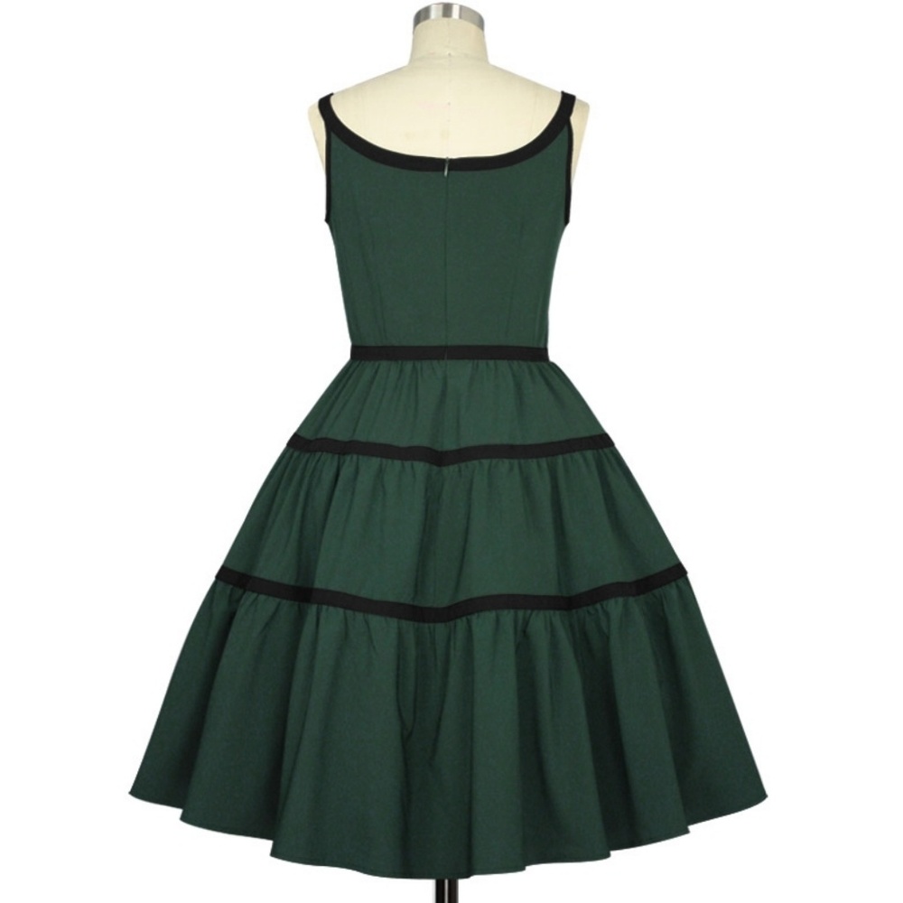Sleeveless Pin Up Clothing 1950s Pocket Dress - Picture 3 of 6